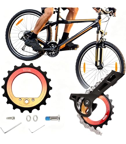 Amazon.co.jp: 18T 中空偏心ビッグプーリー 自転車用 18T ガイド